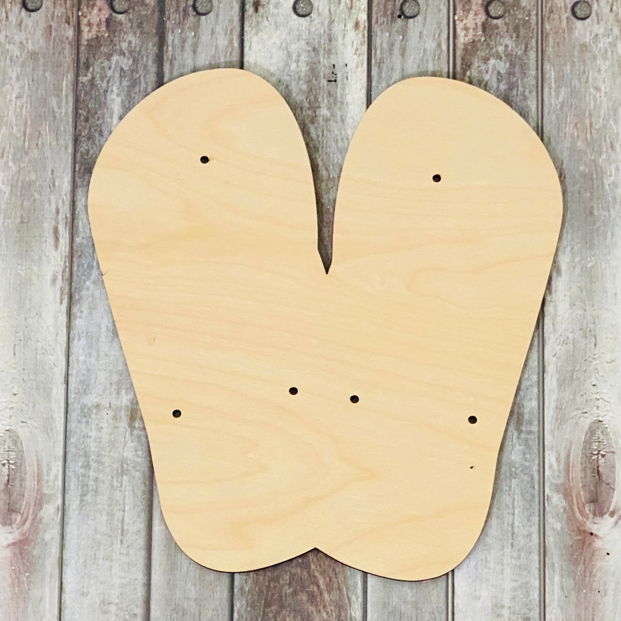 Flip Flops Sign Topper | Wood Craft Blank