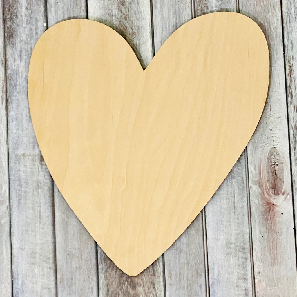 Heart Sign Topper | Wood Craft Blank
