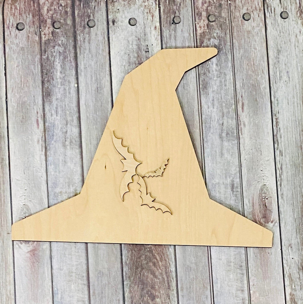 Witch Hat Sign Topper | Wood Craft Blank