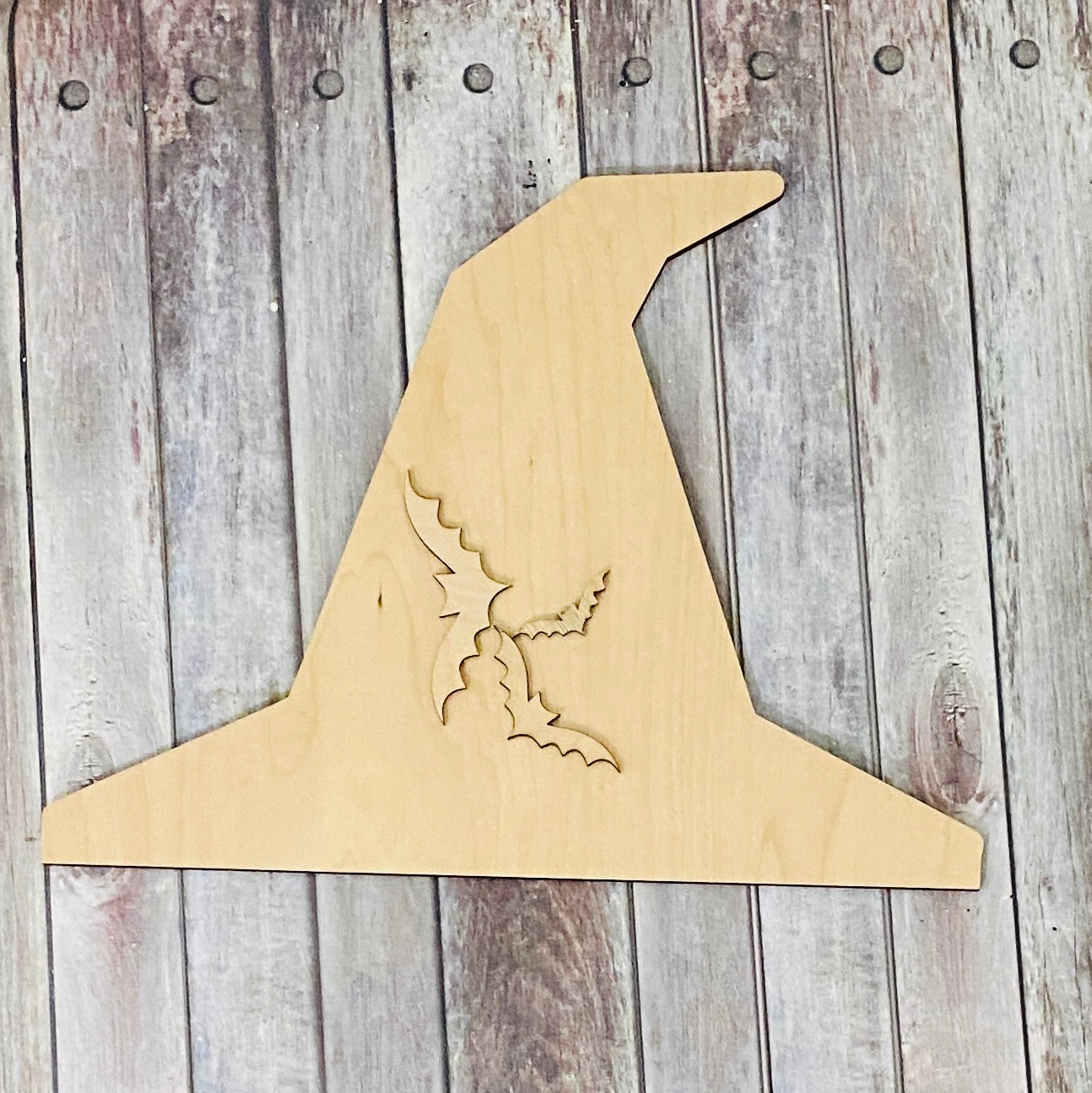 Witch Hat Sign Topper | Wood Craft Blank