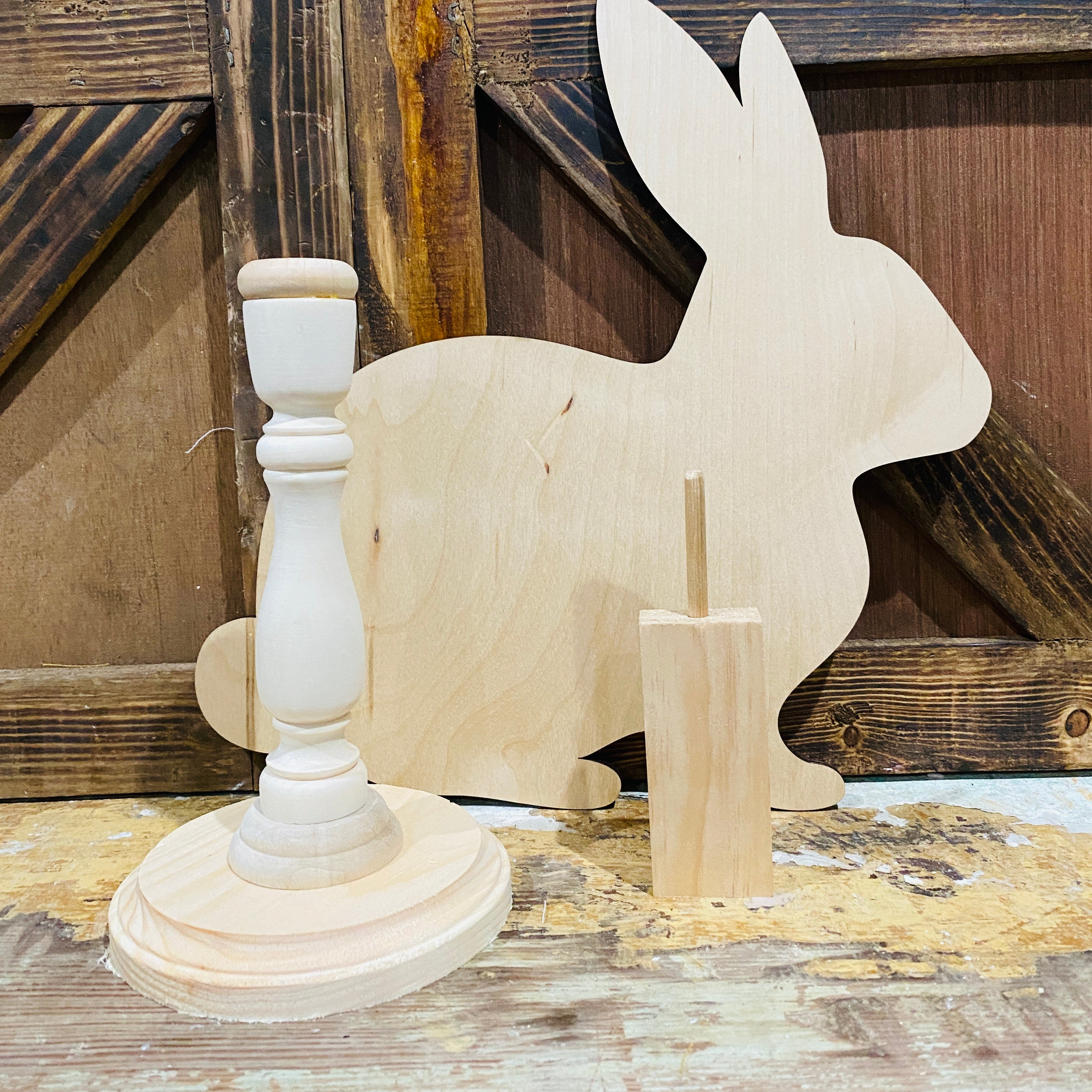 Bunny Sign Topper | Wood Craft Blank