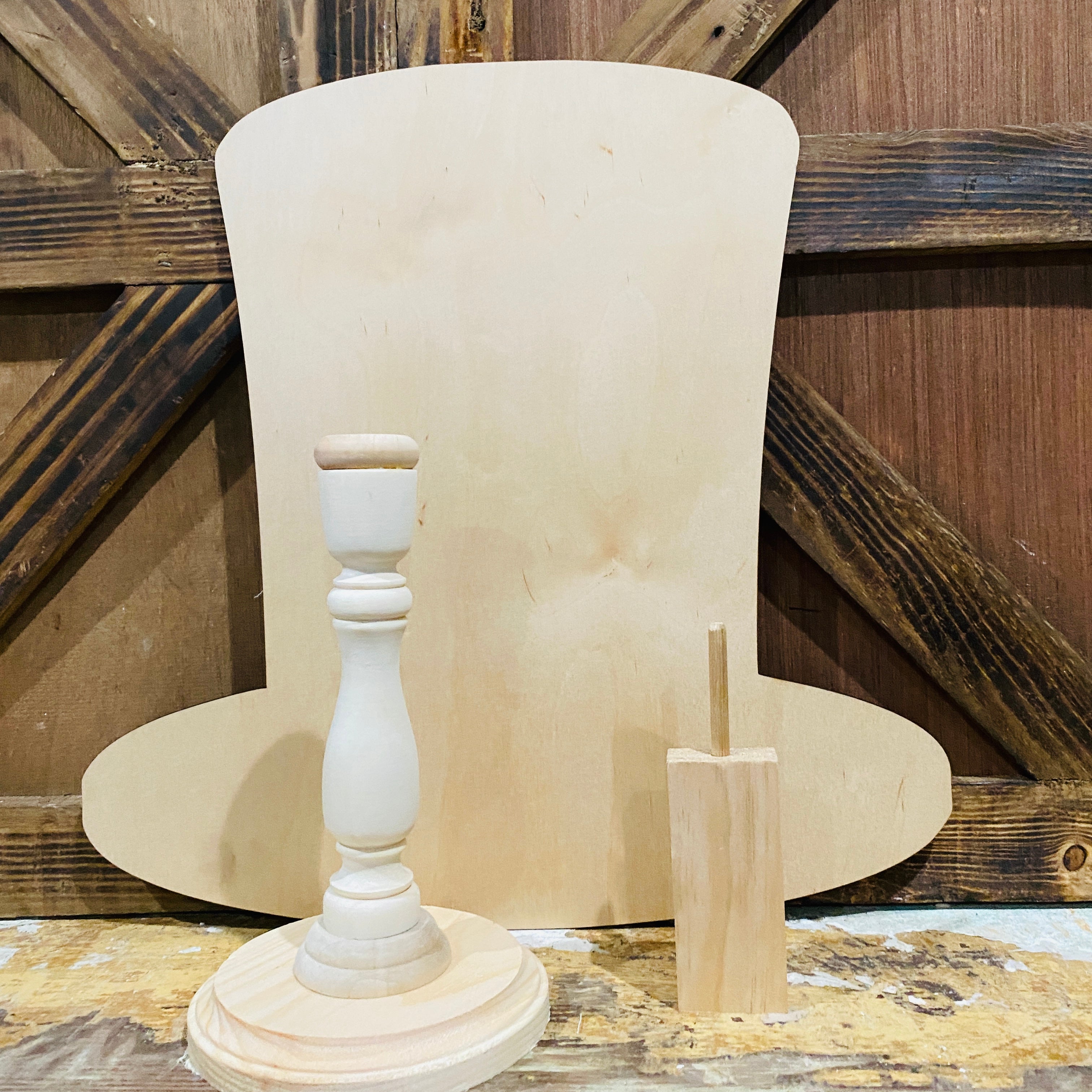 Top Hat Sign Topper | Wood Craft Blank