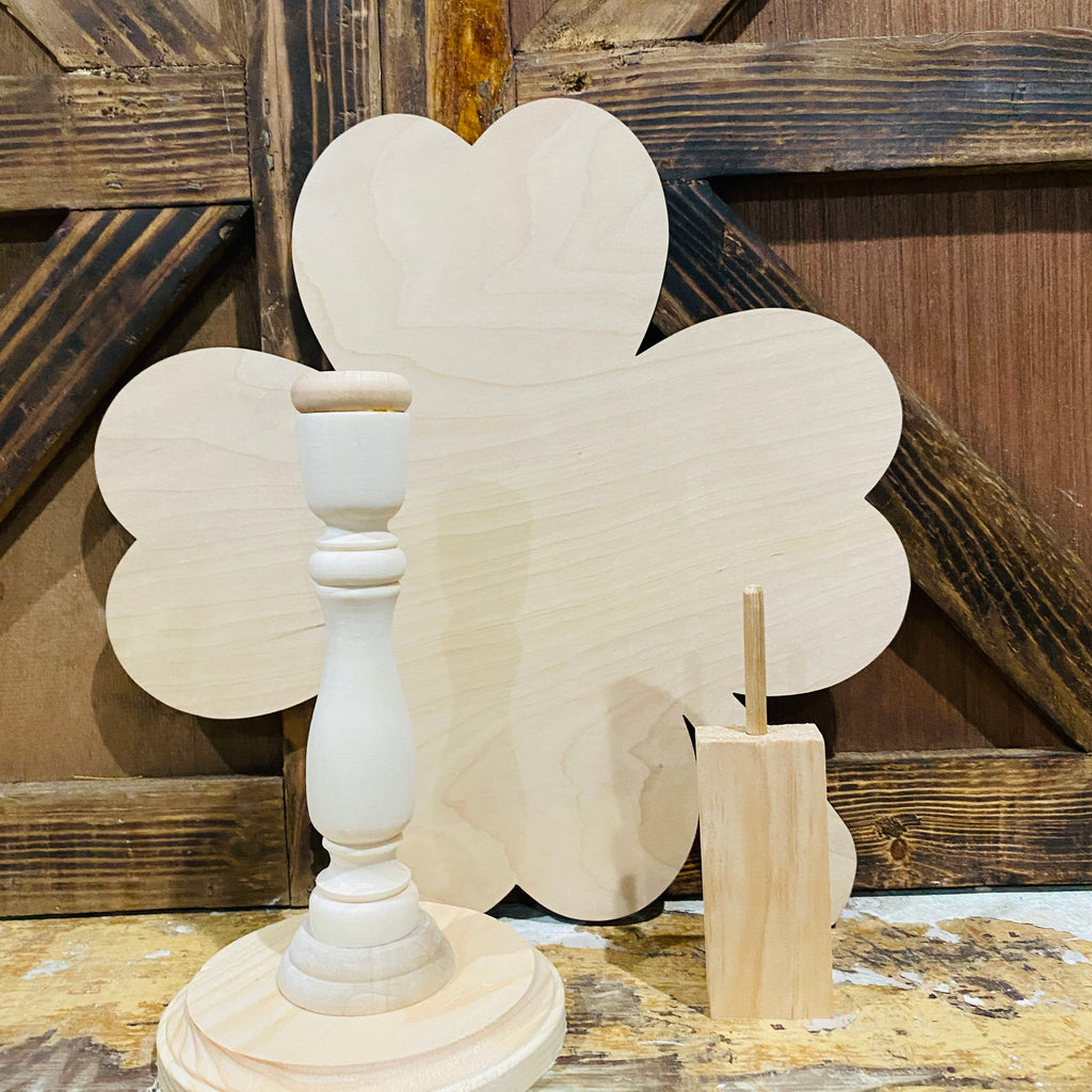 Shamrock Sign Topper | Wood Craft Blank