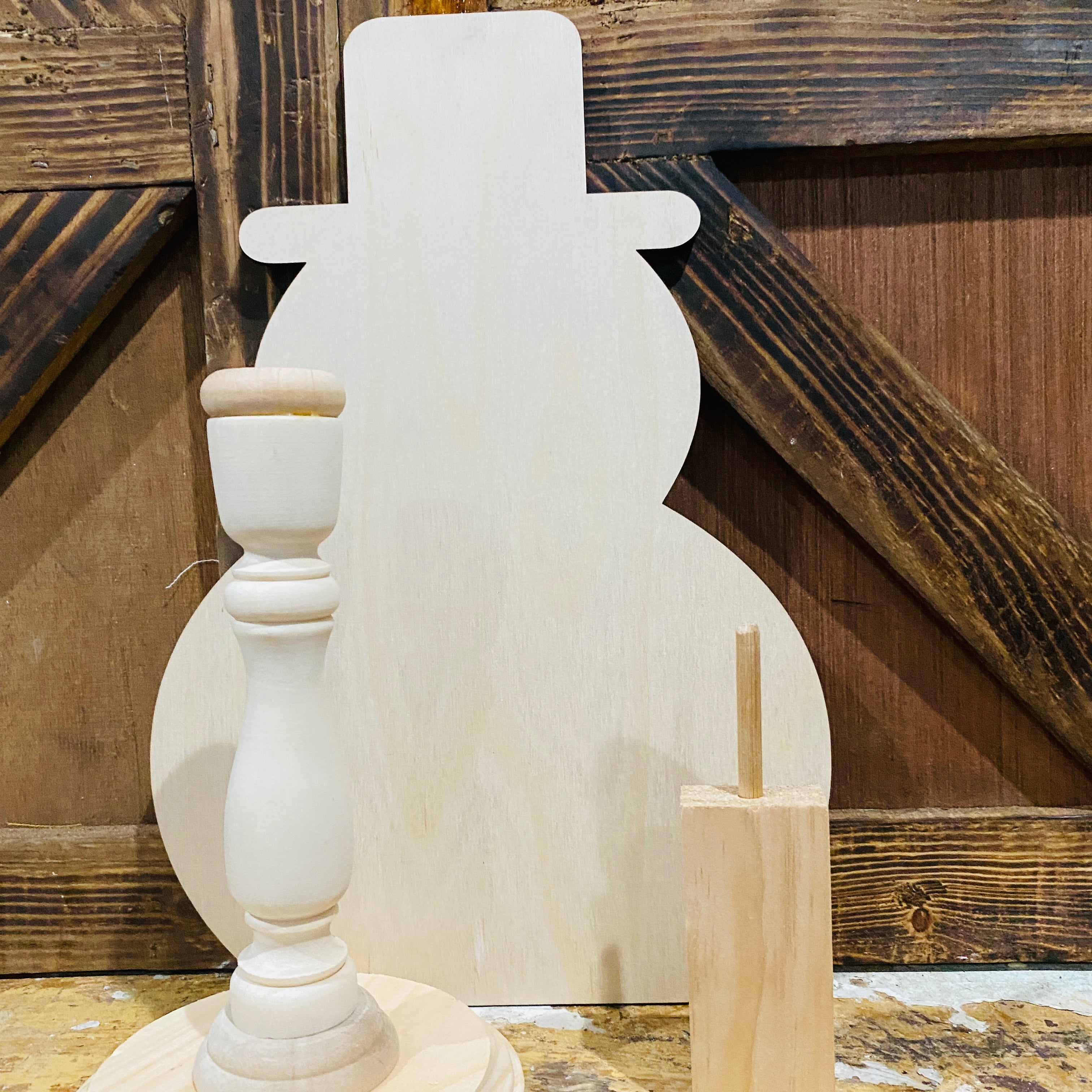 Snowman Sign Topper | Wood Craft Blank
