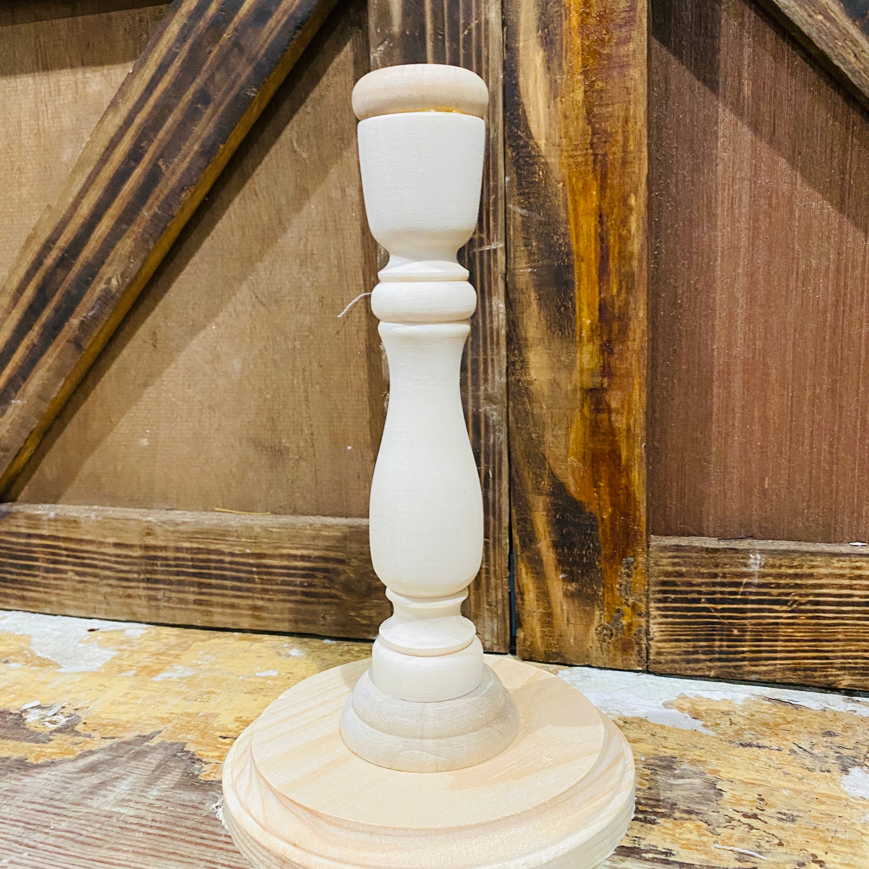 Candle Stick Base | Wood Craft Blank