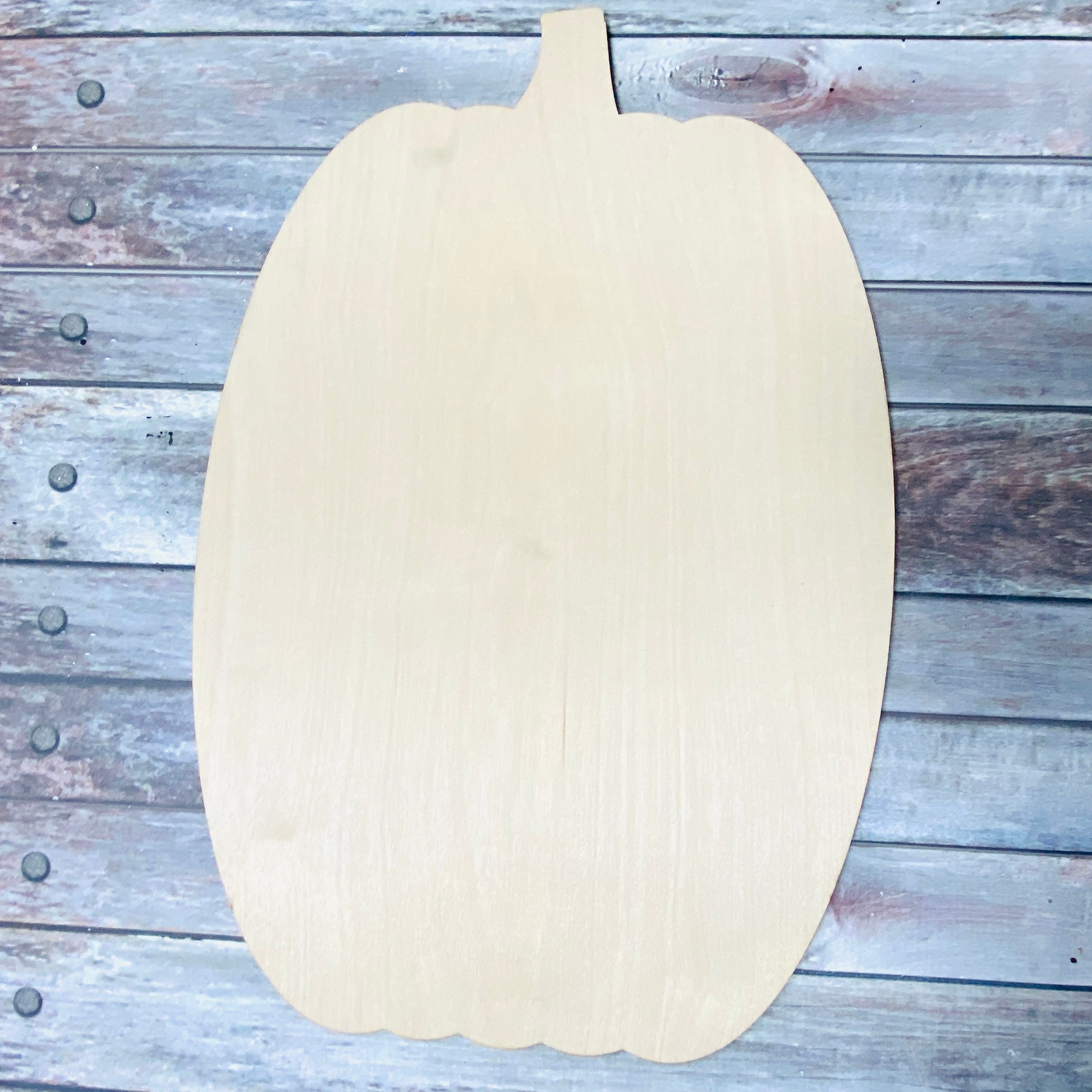 Large Pumpkin Wood Blank - DIY Kit