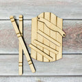 Miniature Wood Sled Sign Blank | DIY Kit