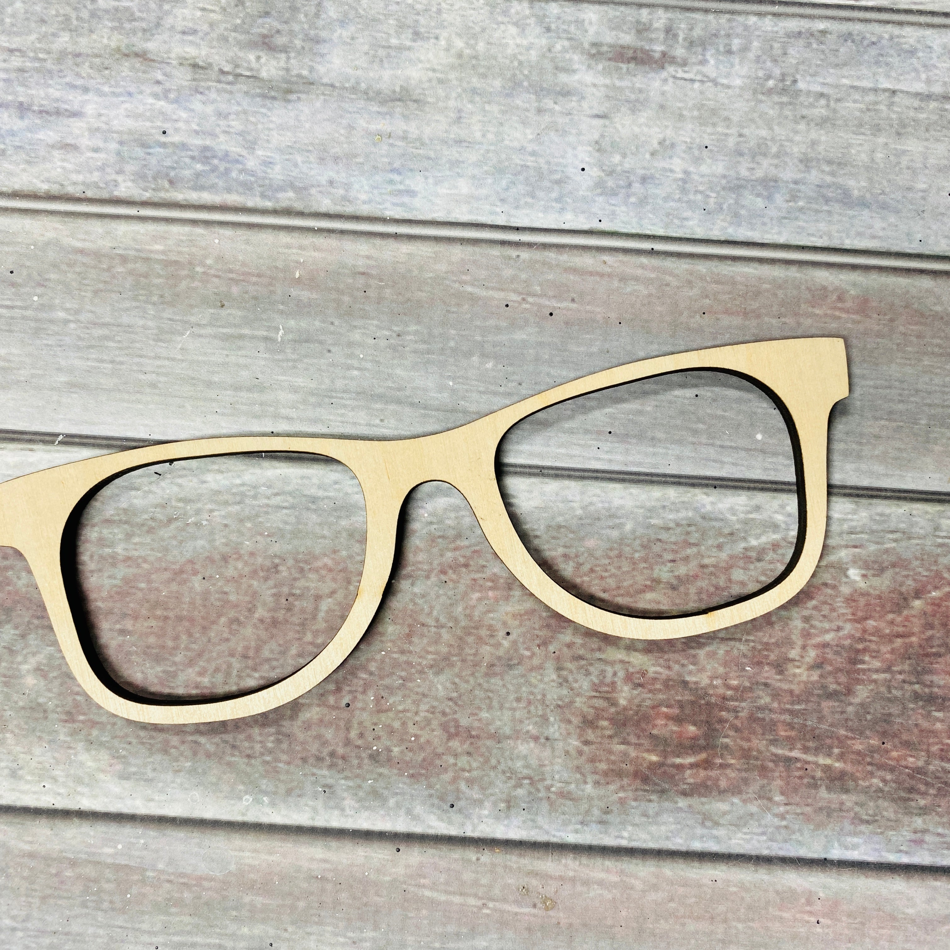 Glasses for Bunny Face Candlestick Topper | Wood Craft Blank