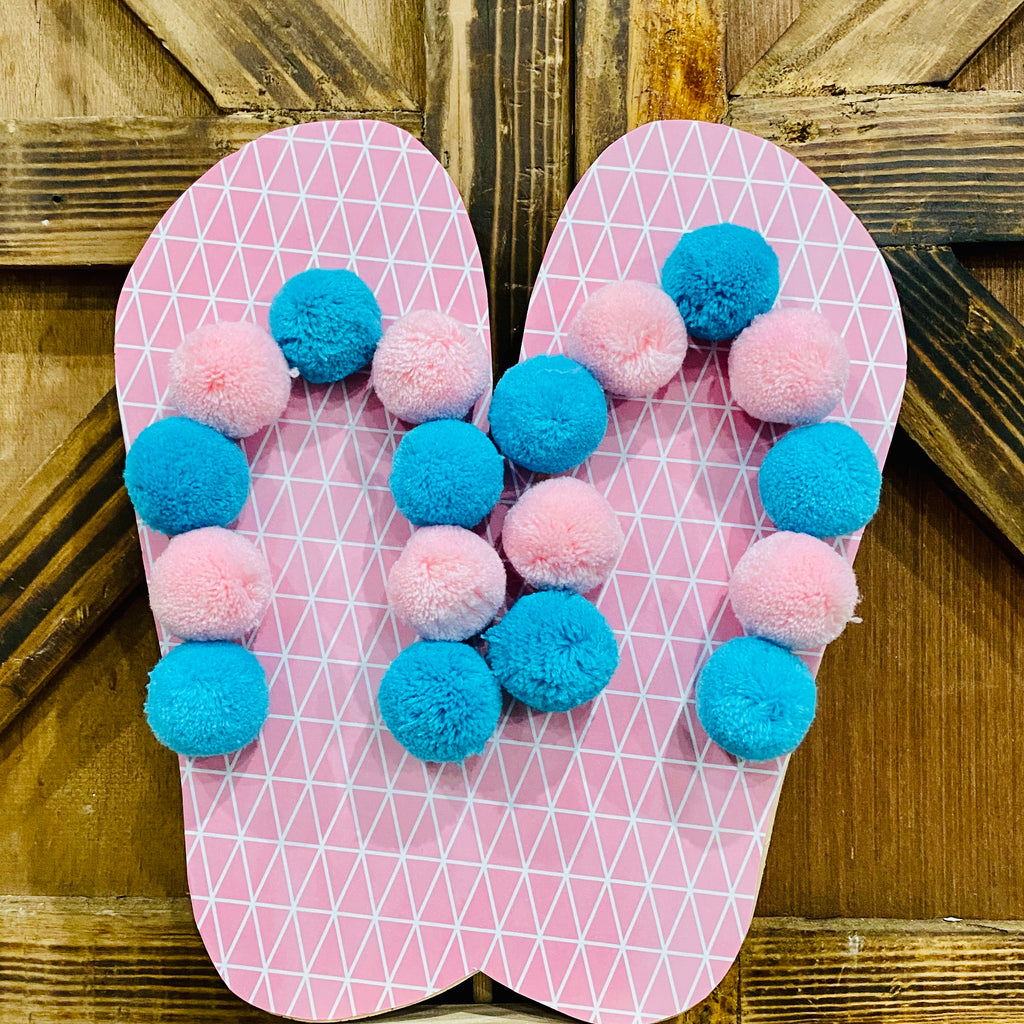 Flip Flops Sign Topper | Wood Craft Blank