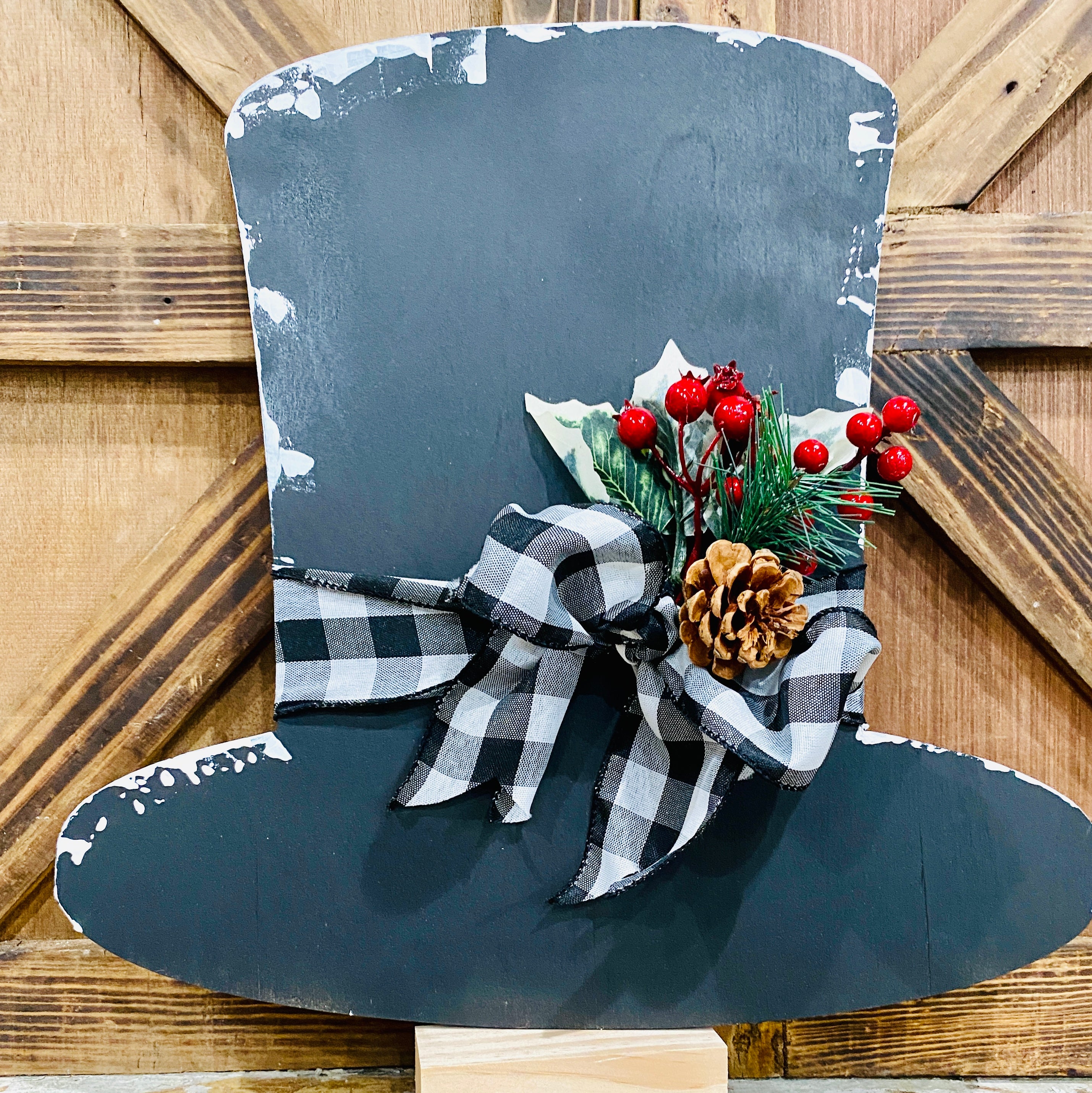 Top Hat Sign Topper | Wood Craft Blank