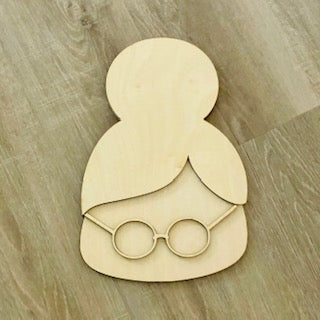 Mrs Claus Sign Topper | Wood Craft Blank