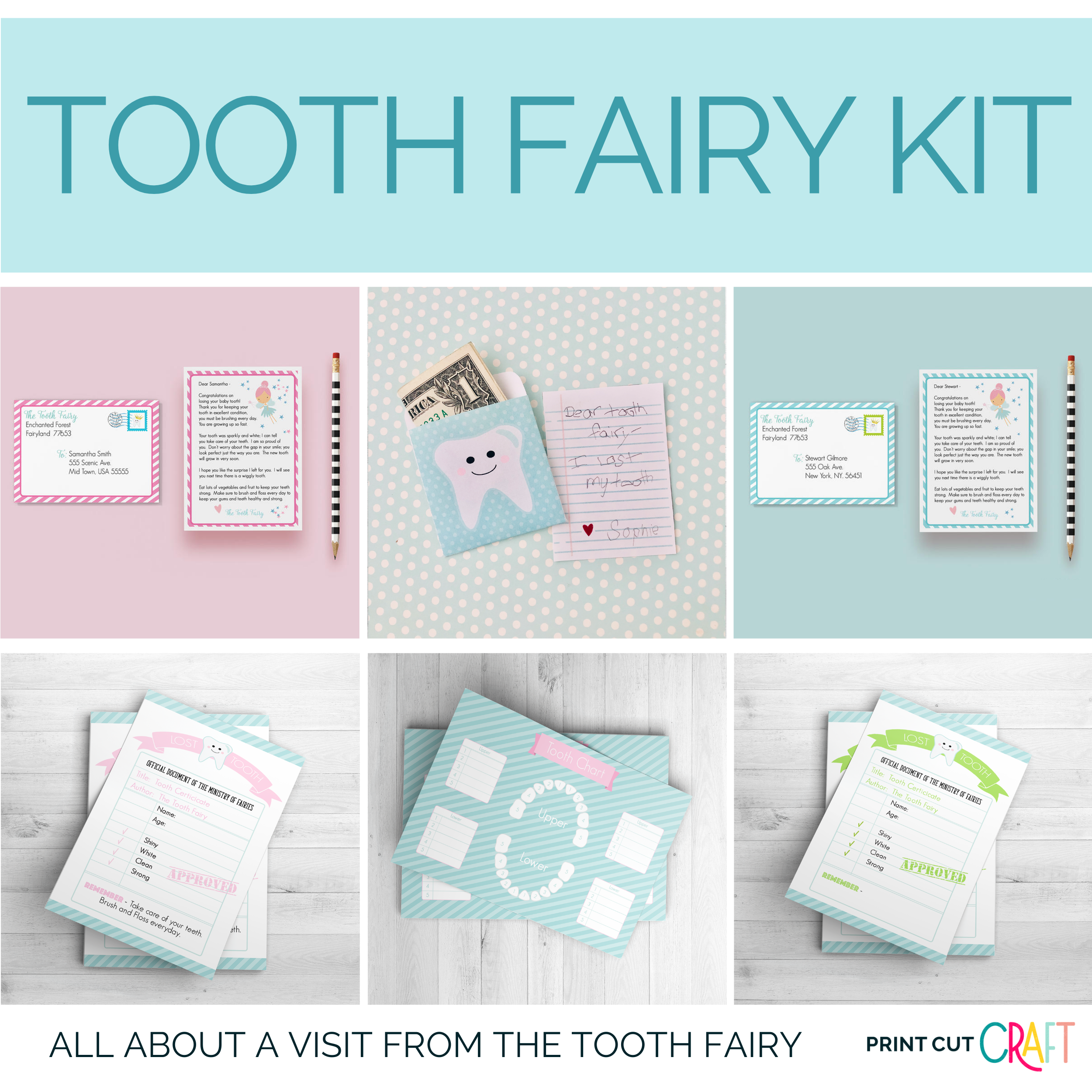 Tooth Fairy Printable Kit