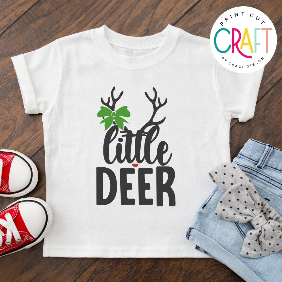Little Deer With Bow SVG PNG DXF EPS