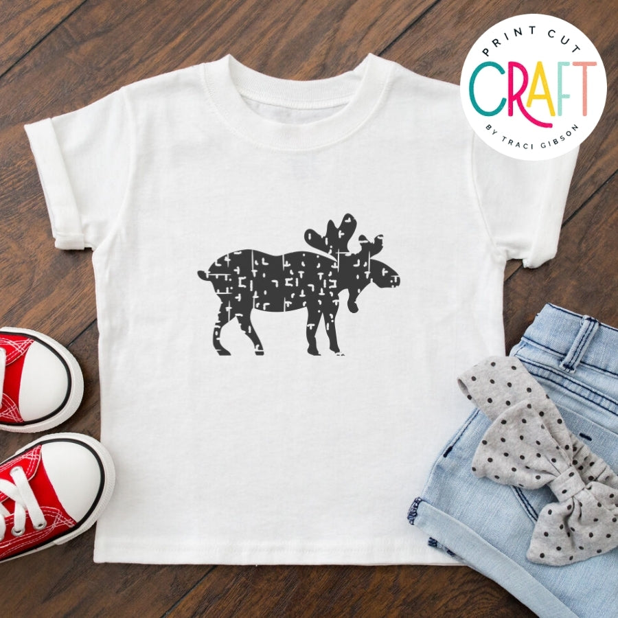 Moose Grunge SVG PNG DXF EPS