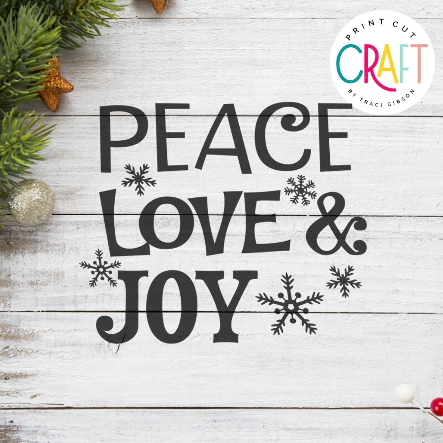 Peace And Joy SVG PNG DXF EPS