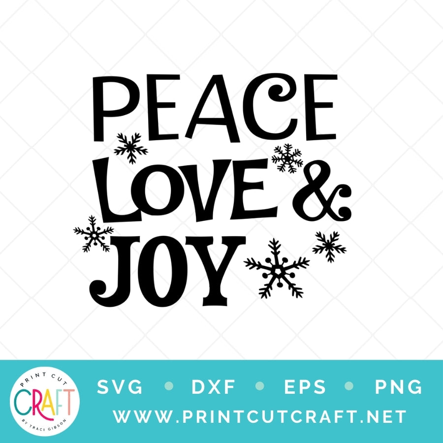 Peace And Joy SVG PNG DXF EPS