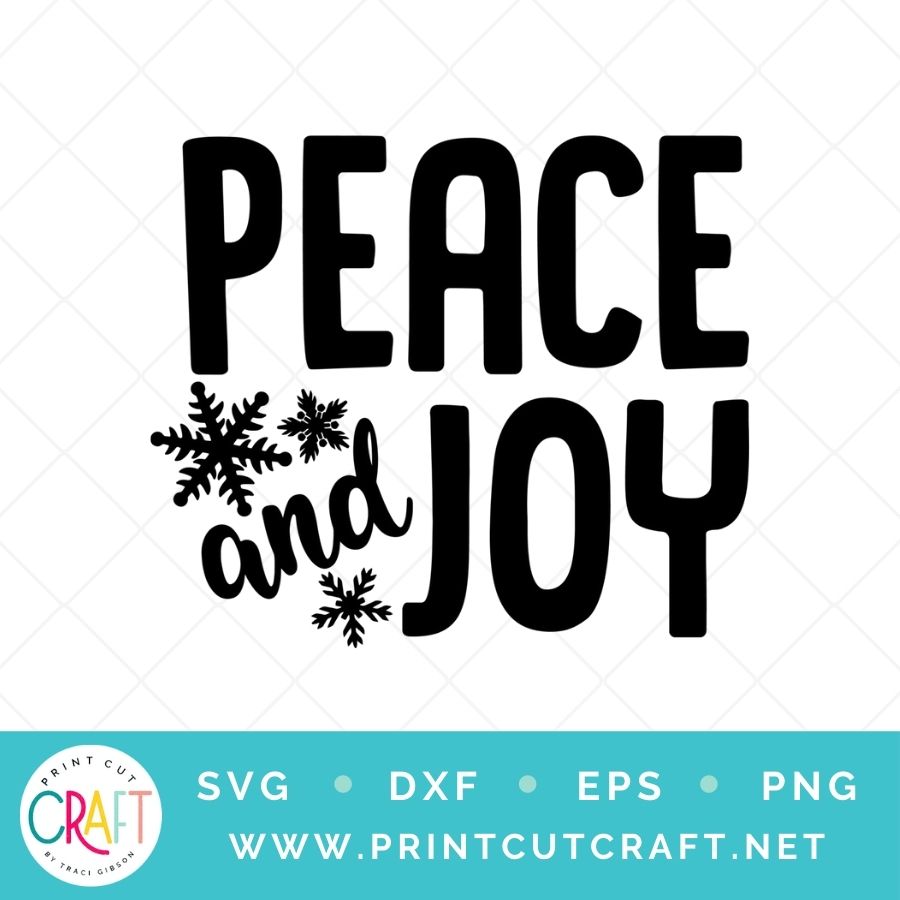 Peace And Joy SVG PNG DXF EPS