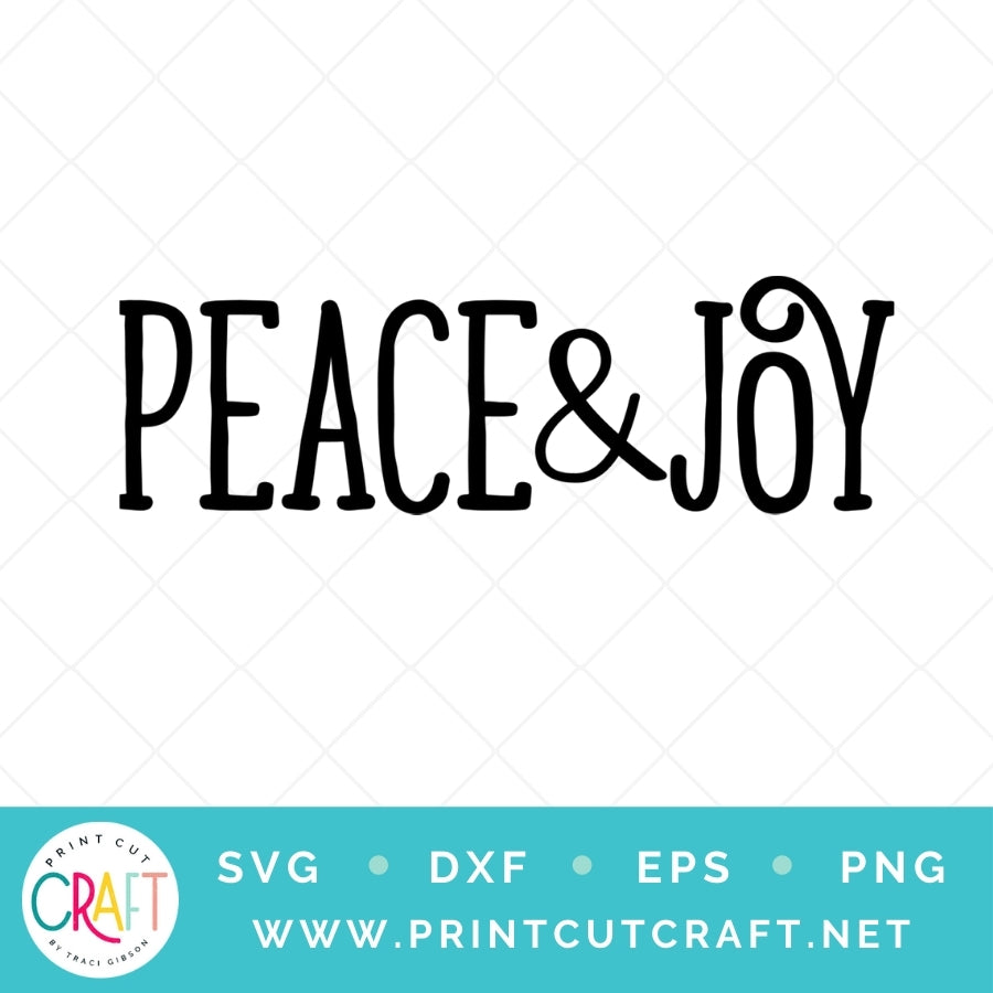 Peace And Joy SVG PNG DXF EPS