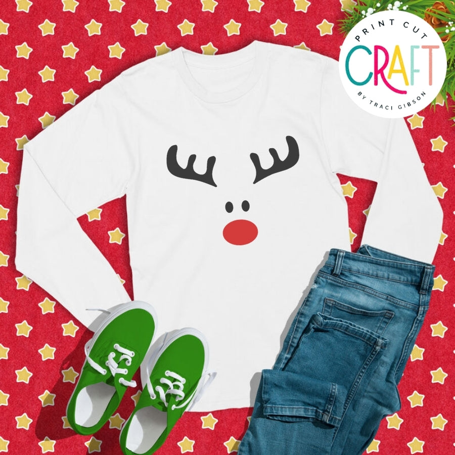 Moose Reindeer Face SVG PNG DXF EPS