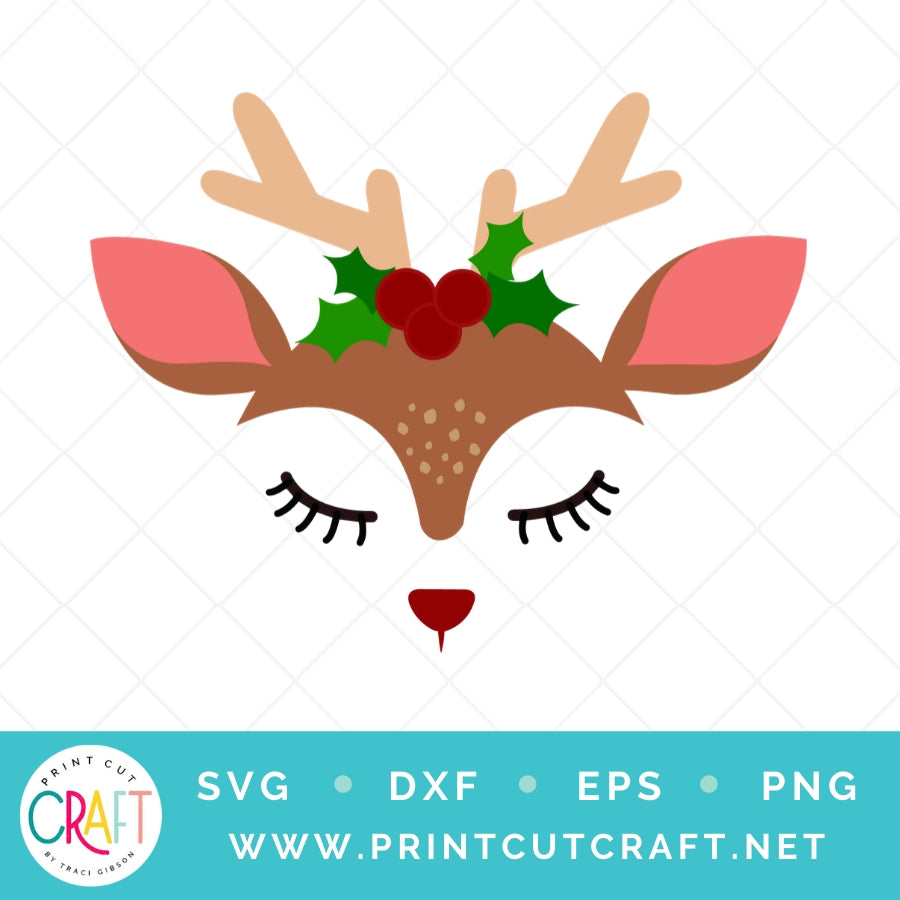 Deer Face SVG PNG DXF EPS