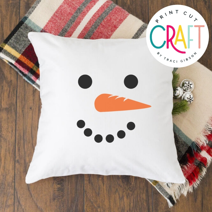 Snowman Face SVG PNG DXF EPS