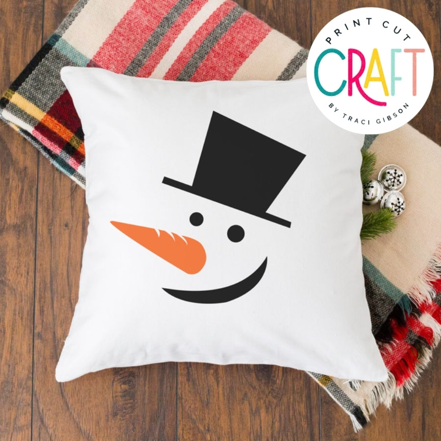 Snowman Face SVG PNG DXF EPS