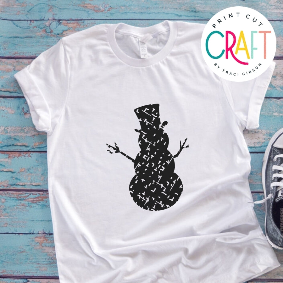 Snowman SVG PNG DXF EPS