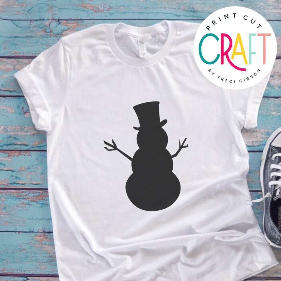 Snowman SVG PNG DXF EPS