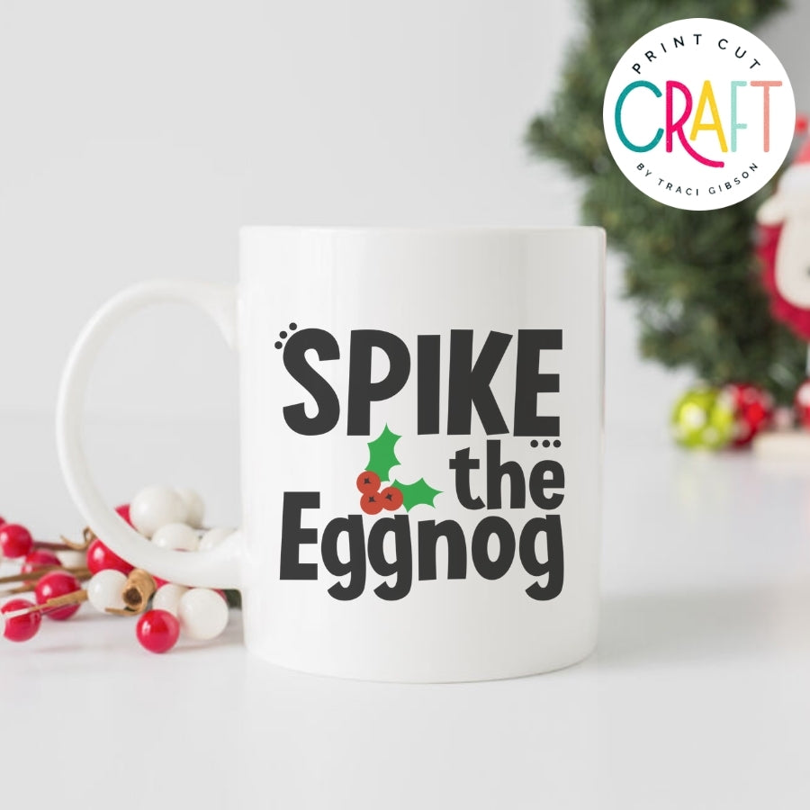 Spike The Eggnog SVG PNG DXF EPS