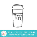 Teacher Fuel SVG PNG DXF EPS
