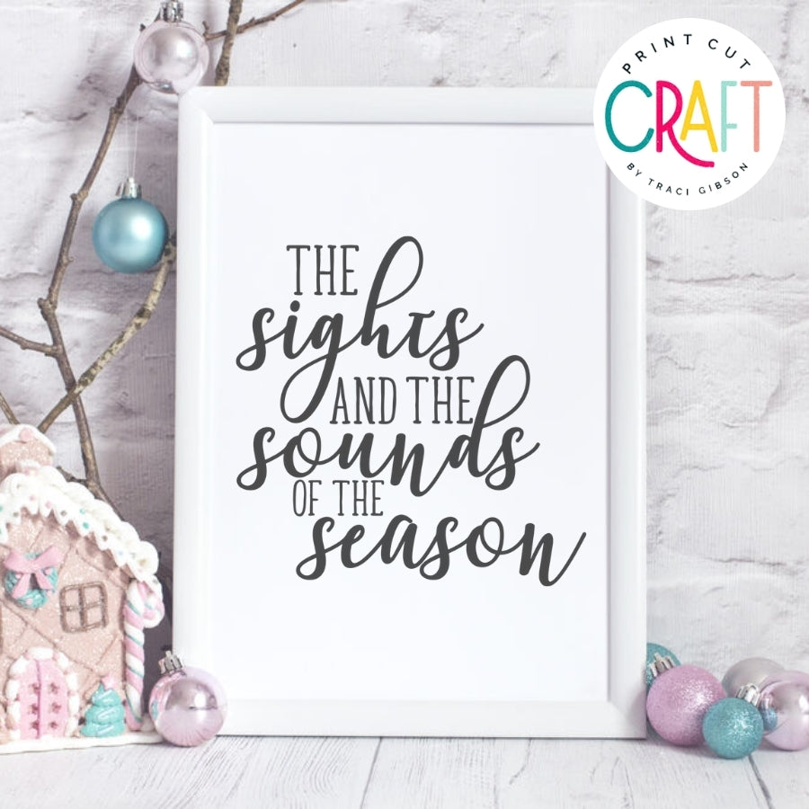 Sights And Sounds Of The Season SVG PNG DXF EPS