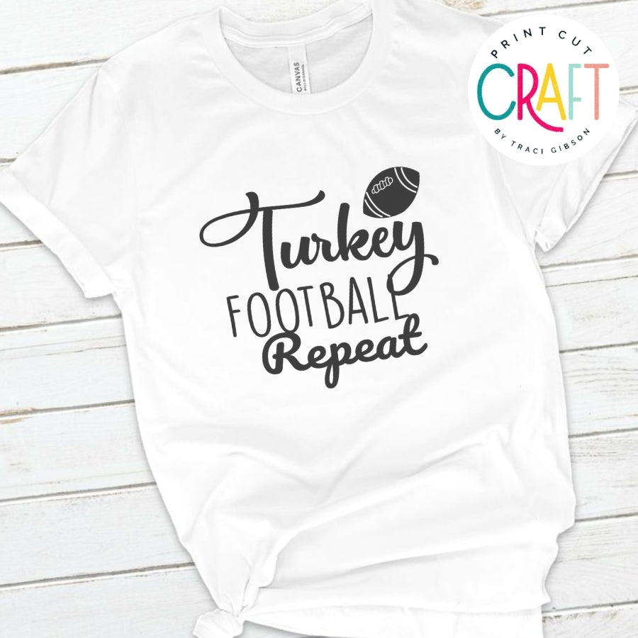 Turkey Football Repeat SVG PNG DXF EPS