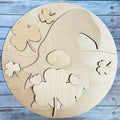 Leprechaun Gnome Round Sign | Wood Craft Blank