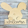 Bunny Welcome Sign | Wood Craft Blank