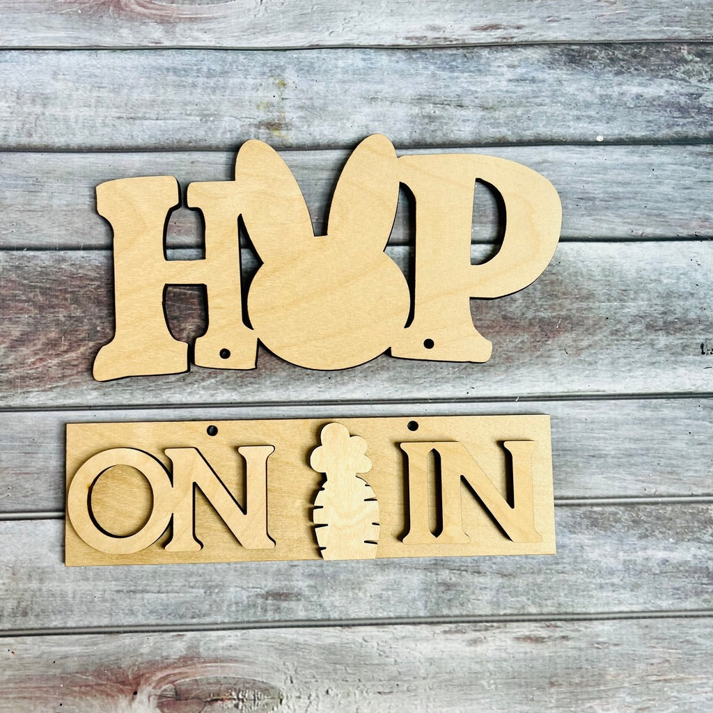 Hop on in hanging sign | Wood Craft Blank – Print Cut Craft