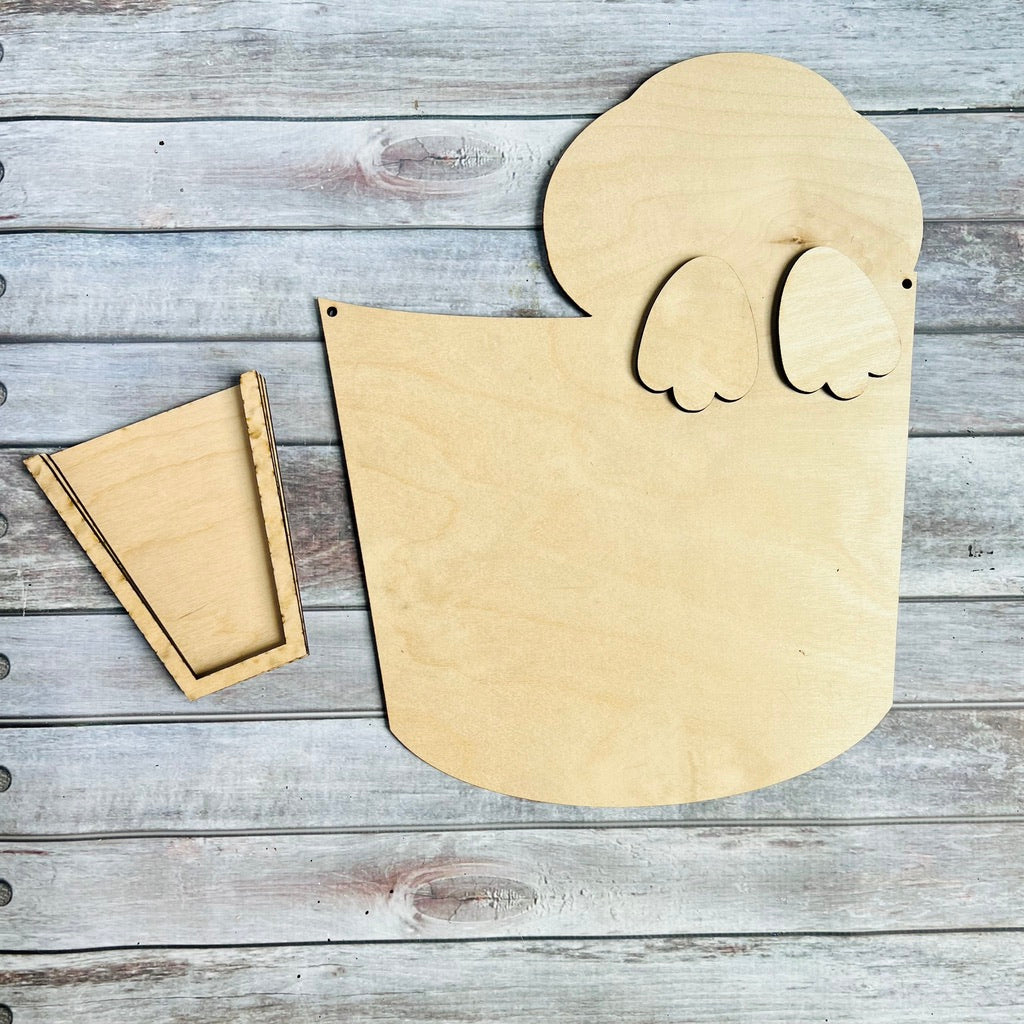 Bunny Bucket | Wood Craft Blank
