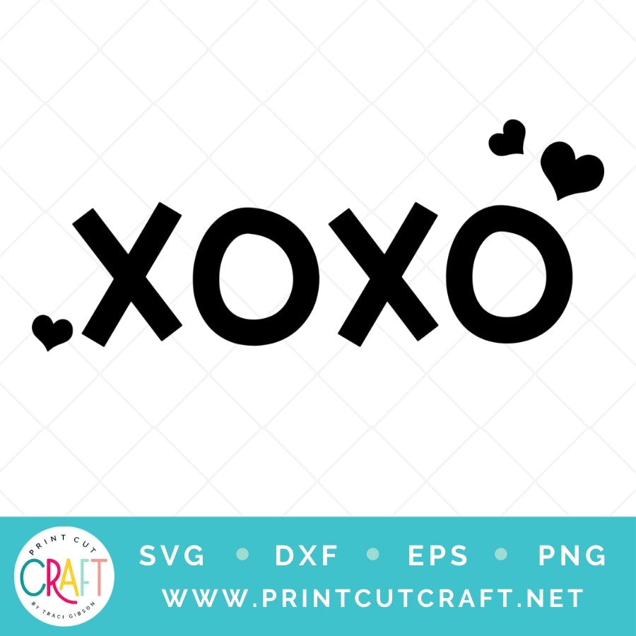 xoxo...ページ XOXO SVG PNG DXF EPS – Print Cut Craft