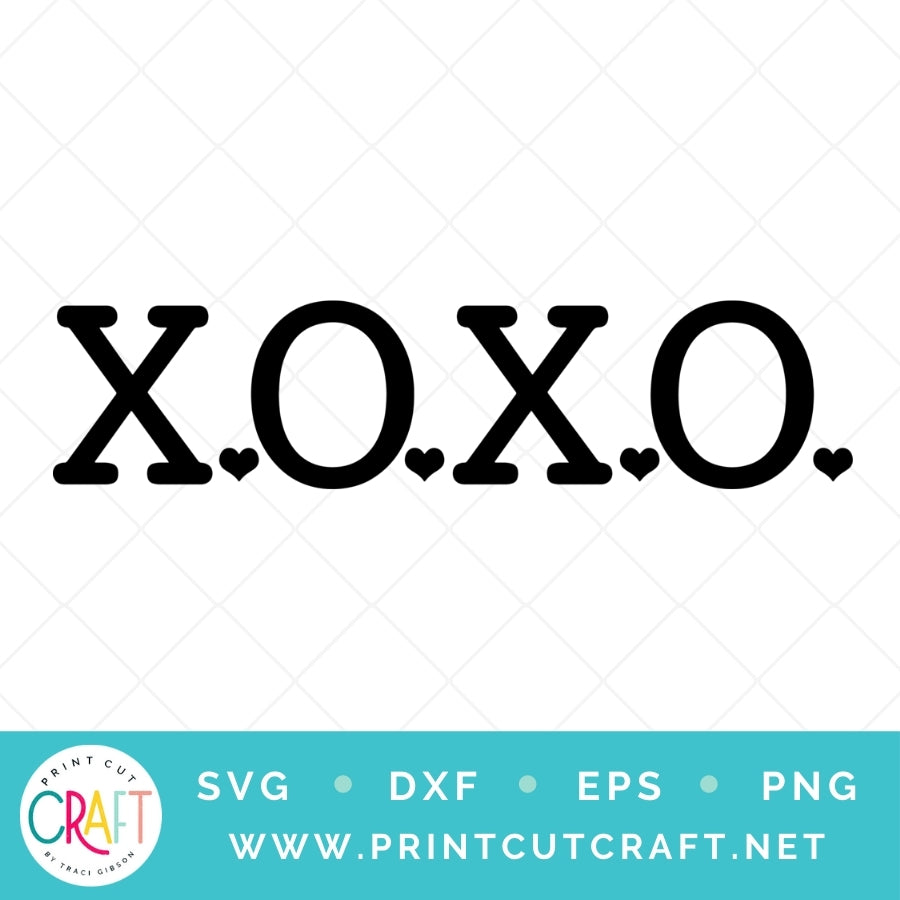 XOXO SVG PNG DXF EPS